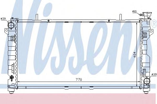 Радиатор, охлаждение двигателя NISSENS