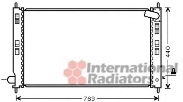 Радиатор, охлаждение двигателя VAN WEZEL