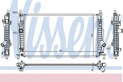 Радиатор, охлаждение двигателя NISSENS 68521