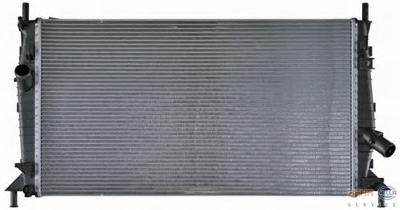 Радиатор, охлаждение двигателя HELLA