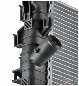 Радиатор, охлаждение двигателя HELLA