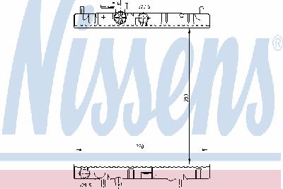 Радиатор, охлаждение двигателя NISSENS 62954