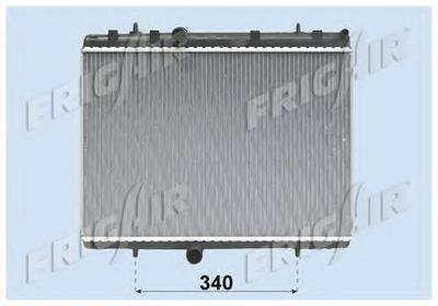 Радиатор, охлаждение двигателя FRIGAIR 01083075