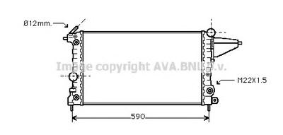 Радиатор, охлаждение двигателя AVA QUALITY COOLING OL2117