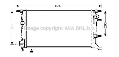Радиатор, охлаждение двигателя AVA QUALITY COOLING RTA2409