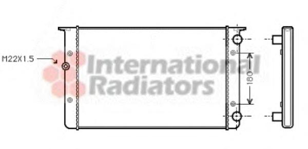 Радиатор, охлаждение двигателя VAN WEZEL