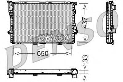 Радиатор, охлаждение двигателя DENSO DRM05067