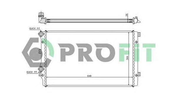 Радиатор, охлаждение двигателя PROFIT