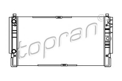 Радиатор, охлаждение двигателя TOPRAN 113326