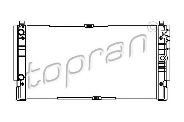 Радиатор, охлаждение двигателя TOPRAN