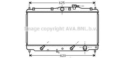 Радиатор, охлаждение двигателя AVA QUALITY COOLING HD2017