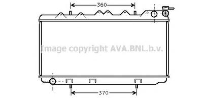 Радиатор, охлаждение двигателя AVA QUALITY COOLING DN2114