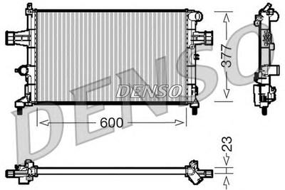 Радиатор, охлаждение двигателя DENSO DRM20083