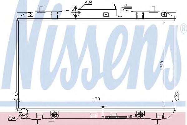 Радиатор, охлаждение двигателя NISSENS