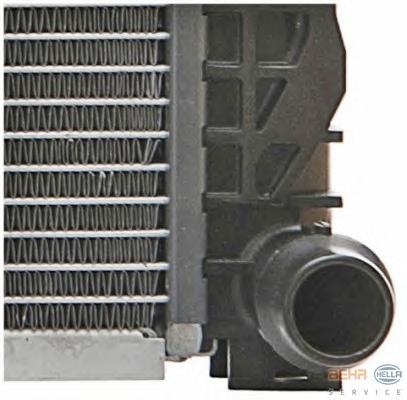 Радиатор, охлаждение двигателя HELLA