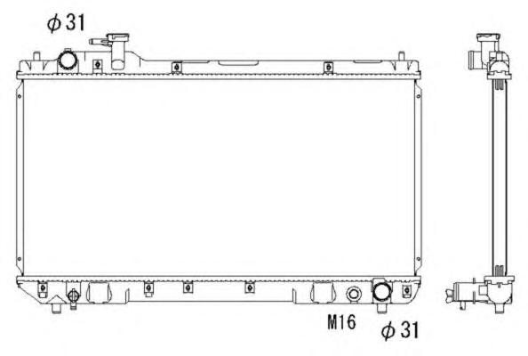 Радиатор, охлаждение двигателя NRF