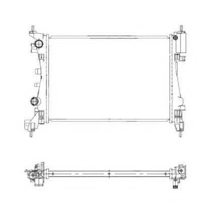 Радиатор, охлаждение двигателя NRF