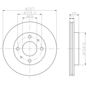 Тормозной диск MINTEX MDC798