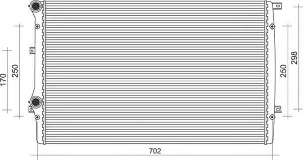 Радиатор, охлаждение двигателя MAGNETI MARELLI