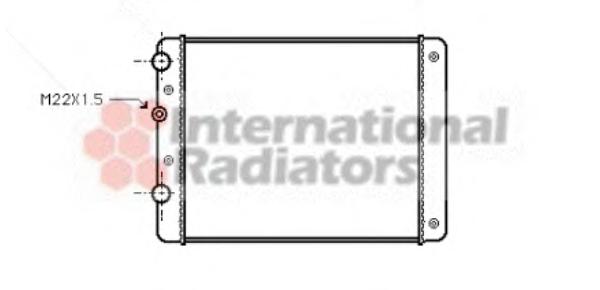 Радиатор, охлаждение двигателя VAN WEZEL