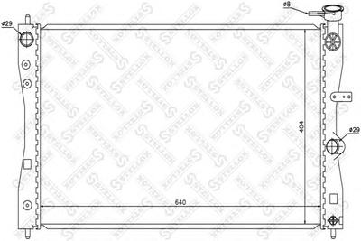 Радиатор, охлаждение двигателя STELLOX 1026695SX