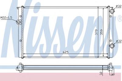 Радиатор, охлаждение двигателя NISSENS 65246A