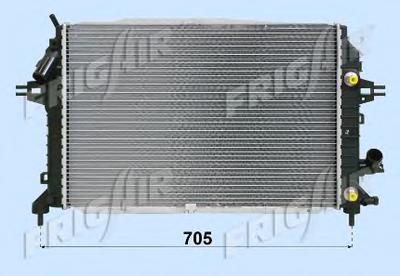 Радиатор, охлаждение двигателя FRIGAIR 01073117