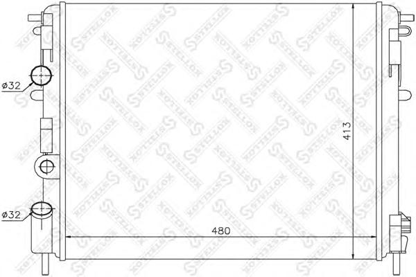 Радиатор, охлаждение двигателя STELLOX