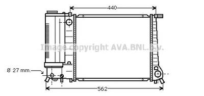 Радиатор, охлаждение двигателя AVA QUALITY COOLING BW2081
