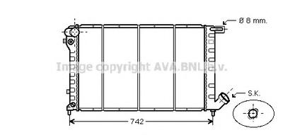 Радиатор, охлаждение двигателя AVA QUALITY COOLING CN2138