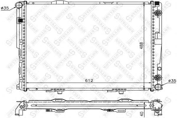 Радиатор, охлаждение двигателя STELLOX