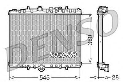 Радиатор, охлаждение двигателя DENSO DRM07056