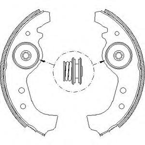 Комплект тормозных колодок REMSA 401501
