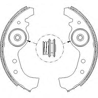 Комплект тормозных колодок REMSA
