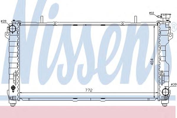 Радиатор, охлаждение двигателя NISSENS