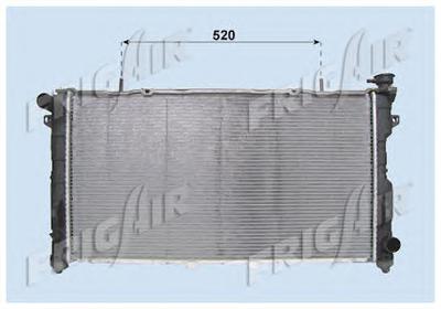 Радиатор, охлаждение двигателя FRIGAIR 01183003
