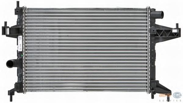 Радиатор, охлаждение двигателя HELLA