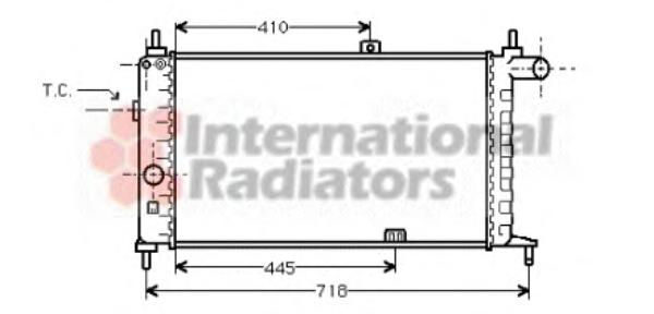 Радиатор, охлаждение двигателя VAN WEZEL
