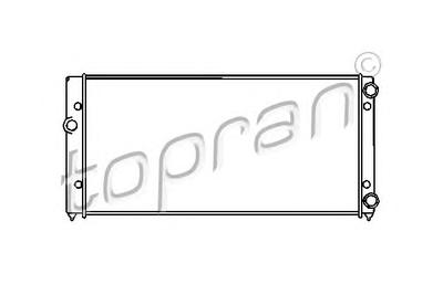 Радиатор, охлаждение двигателя TOPRAN 103004