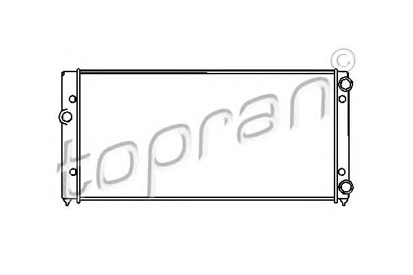 Радиатор, охлаждение двигателя TOPRAN