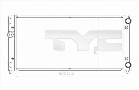 Радиатор, охлаждение двигателя TYC