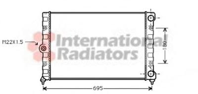 Радиатор, охлаждение двигателя VAN WEZEL 58002109