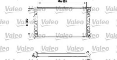 Радиатор, охлаждение двигателя VALEO 731025