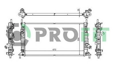 Радиатор, охлаждение двигателя PROFIT PR2563A1