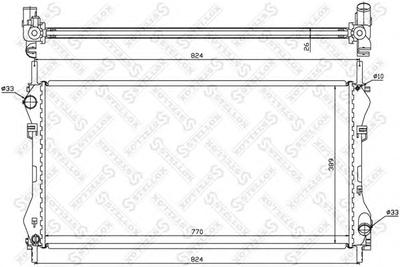 Радиатор, охлаждение двигателя STELLOX 1025375SX