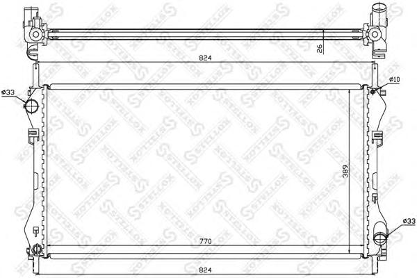 Радиатор, охлаждение двигателя STELLOX