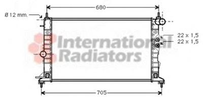 Радиатор, охлаждение двигателя VAN WEZEL 37002244