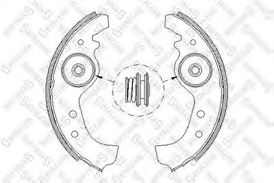 Комплект тормозных колодок STELLOX 026101SX
