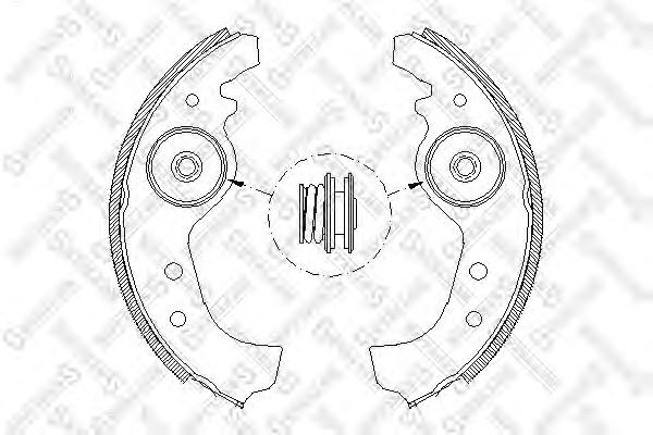 Комплект тормозных колодок STELLOX