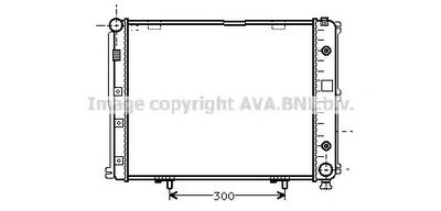 Радиатор, охлаждение двигателя AVA QUALITY COOLING MS2068